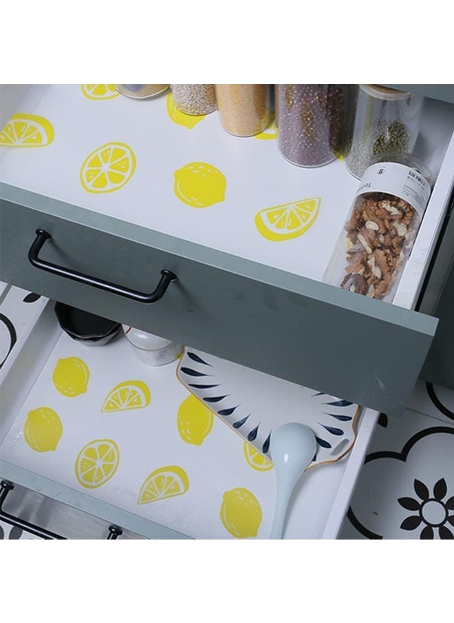 Refrigerator Liners Mats Washable and Reusable,Waterproof and Moisture-Proof Drawer Mat,BPA Free,Non Slip Dining Mat,for Fridge Glass Shelf, Cabinet, Drawer, Freezer Safe,45x150 cm(Lemon) - pzsku/ZBDCD1CD090AFEB63C99CZ/45/_/1723540967/8f3f8788-647d-436a-9041-ed2fc14311af