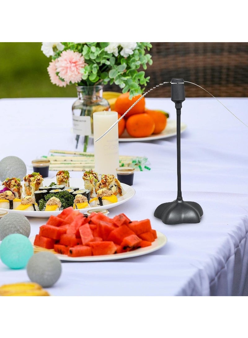 Zikra مروحة طاولة لطرد الذباب 2 عبوة مروحة طاولة محمولة داخلية وخارجية تحافظ على نظافة الطعام مروحة طعام لطرد الذباب للحفلات المنزلية والنزهات قابلة للطي - Image 4