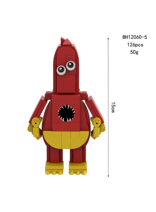 Building Block Set,Poppy Playtime 5 Game Model Toys Ideas Collectible Building Bricks Birthday Gift