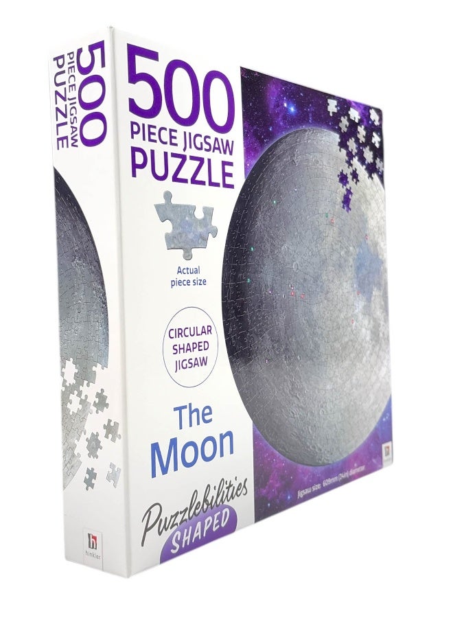 Puzzlebilities Shaped 500Pc Jigsaw: The Moon - Image 2