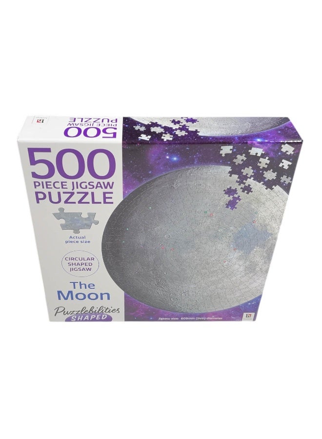 Puzzlebilities Shaped 500Pc Jigsaw: The Moon - Image 1