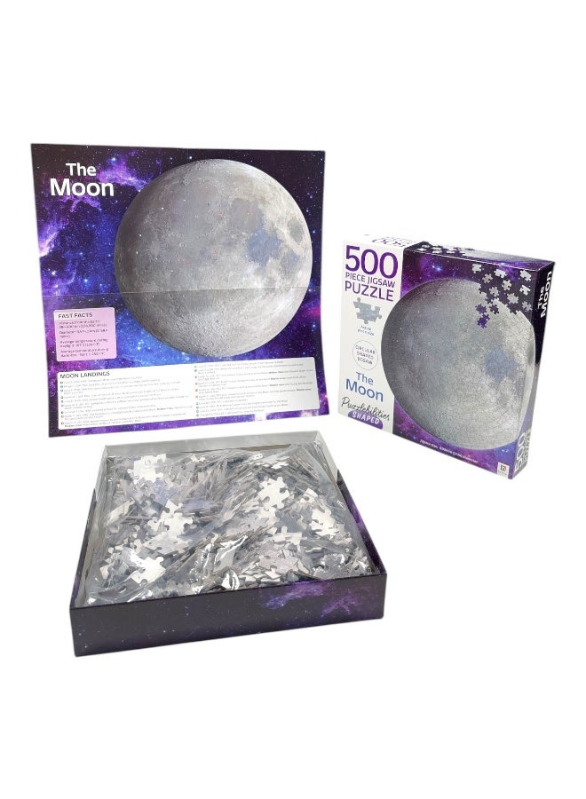 Puzzlebilities Shaped 500Pc Jigsaw: The Moon - Image 5