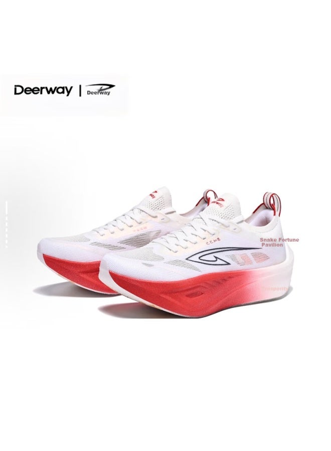 Deerway Mengjiang 1.0 Full Carbon Plate Sports Running Shoes For Men And Women, Durable, Shock-absorbing, Breathable, Speed Racing, Hiking, Marathon, Fitness Testing - Image 1