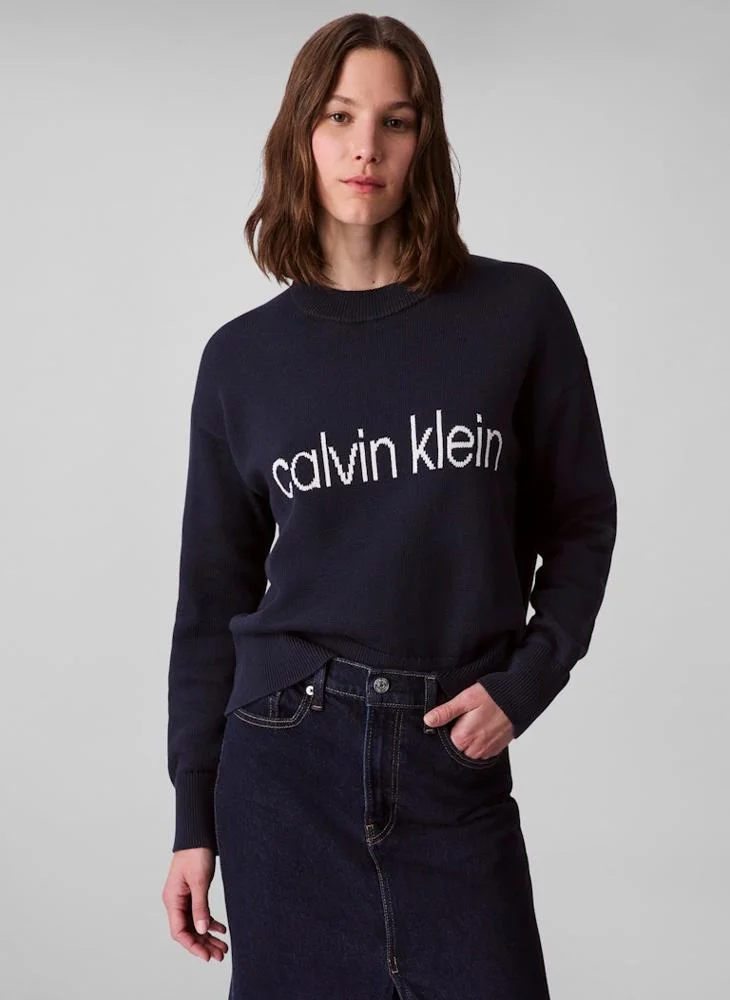 Calvin Klein Jeans Logo Crew Neck Sweater