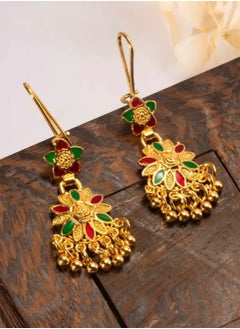 GOLDMAX Elegant 21k Gold Plated Drop Earrings For Women  - Image 2