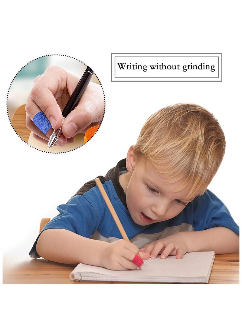 9 Rolls Of  Bandage Suitable For Finger Protection, Nail Protection Cover, 2.5 Cm X 4.5 M , Sports Fixing Tape, Elastic Wrapping, Black+White+Skin Color - Image 5