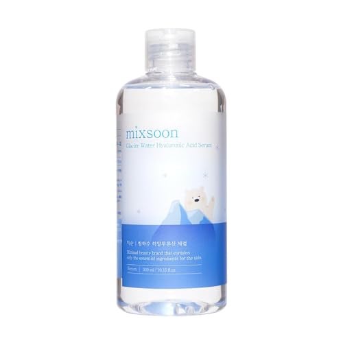mixsoon Glacier Water Hyaluronic Acid Serum  Nongreasy Hydration Booster Firming Facial Serum For Radiant Dewy Skin  Korean Serum for Glass Skin 1014 floz  300ml