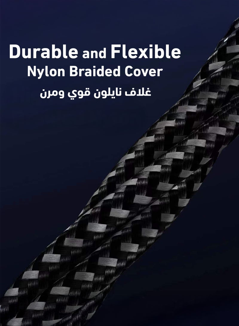 JODA 60W C to Lightning 2 M Black Cable ,60W Fast Charging ,Safe Fast Charging ,Smart Device & iPhone Charging Cable ,Durable Charger ,Long-Lasting Charging Cable ,USB-C Cable Charger ,Super-Fast Charging ,2 Meter Cable ,iPhone & Samsung  Charger ,Strong & Flexible Charging Cable - Image 4