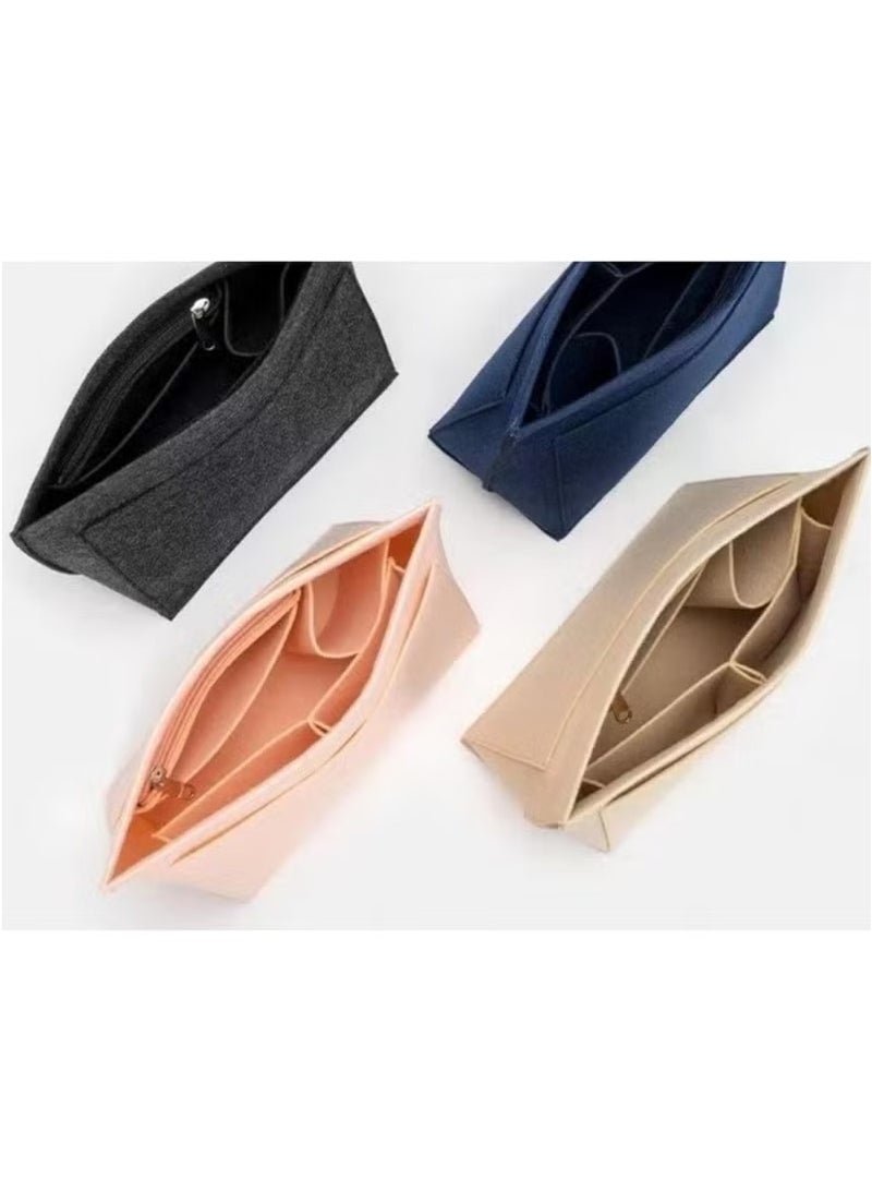 منظم داخلي لحقيبة اليد منظم حقيبة اللباد منظم المحفظة منظم حقيبة اليد لحقيبة اليد السريعة، حقيبة اليد الكبيرة، حقيبة اليد - Image 4