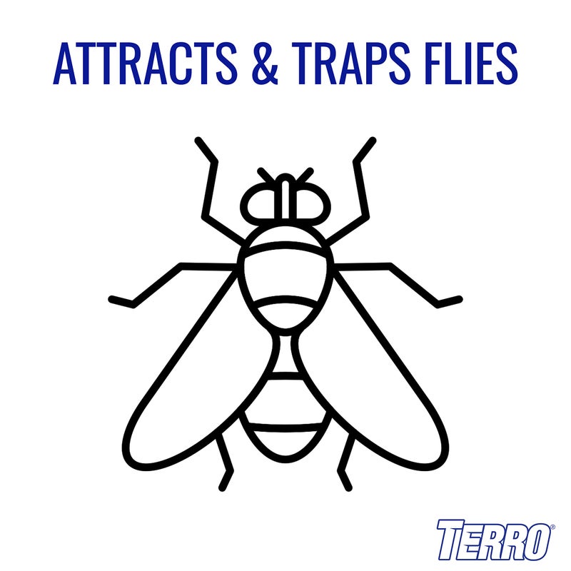 TERRO T518 Fly Magnet Indoor Housefly, 8 Count Pack, Sticky Fly Trap Indoor Hanging - Image 2