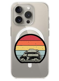 Magnetic Case for iPhone 15 Pro Max 6.7-inch Compatible with MagSafe Wireless Charging, Shockproof Phone Bumper Cover Car-01