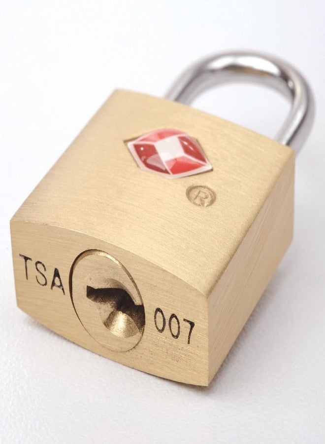 Praha Mini Padlock Suitcase Lock with Key, Security Multi-Color for Luggage, Backpack, Laptop Bag, Gym Locker, Filing Cabinets, Toolbox (H772-2PCS-GOLDEN) - Image 2