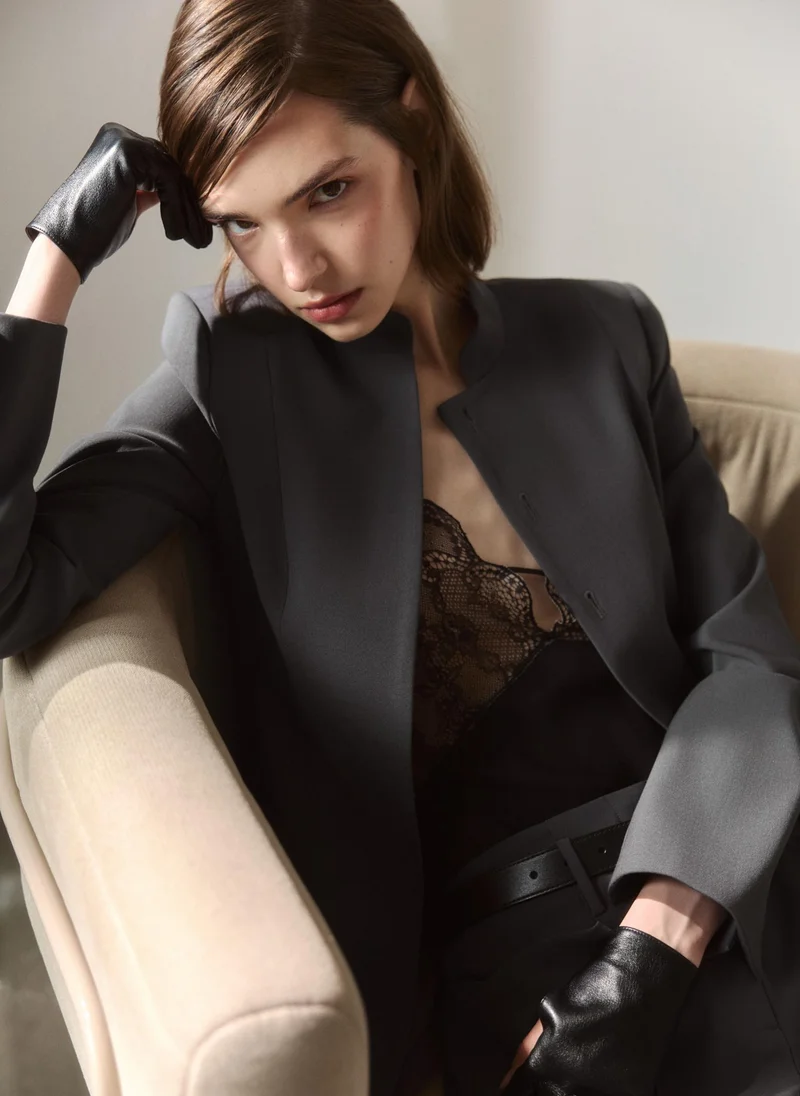 Lichi  Fitted single-breasted jacket with a hidden fastening for Women | Best Price UAE