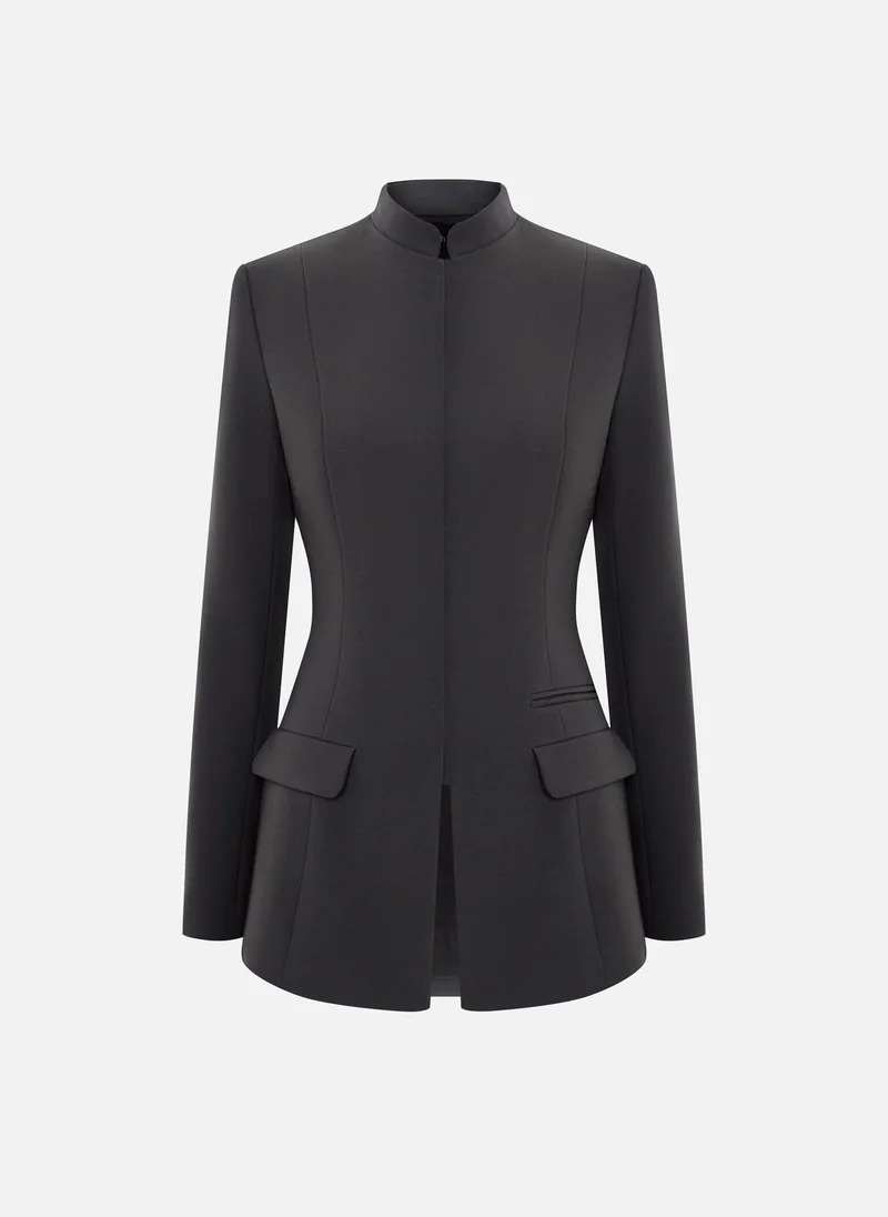 Lichi  Fitted single-breasted jacket with a hidden fastening for Women | Best Price UAE