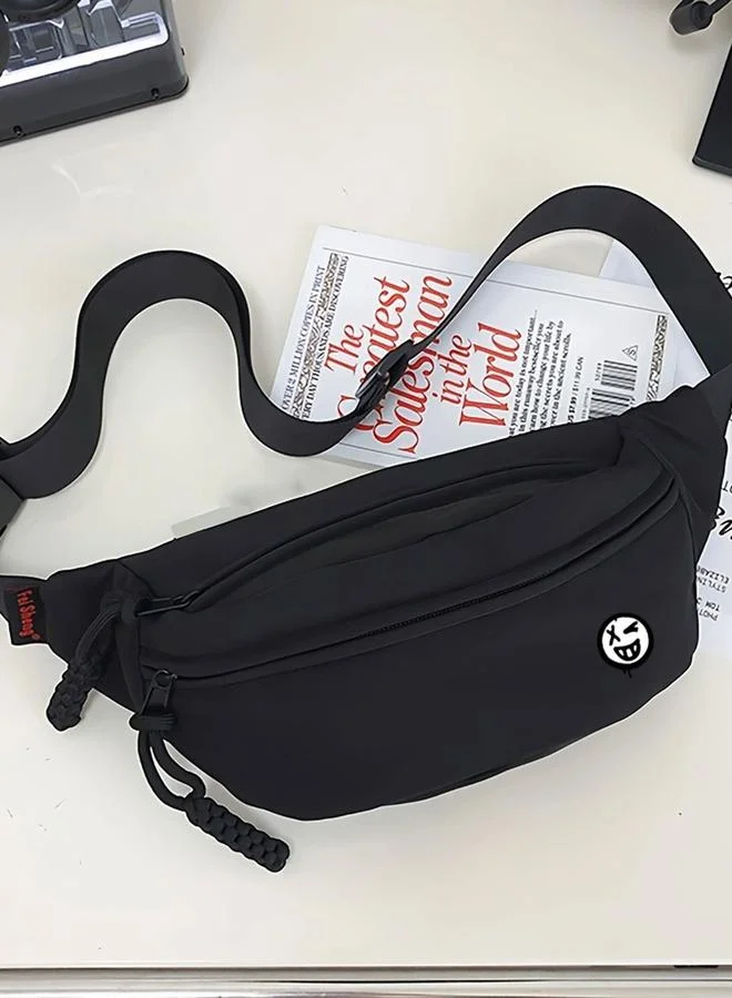 Take Two Solid Zip Closure Crossbody Bag