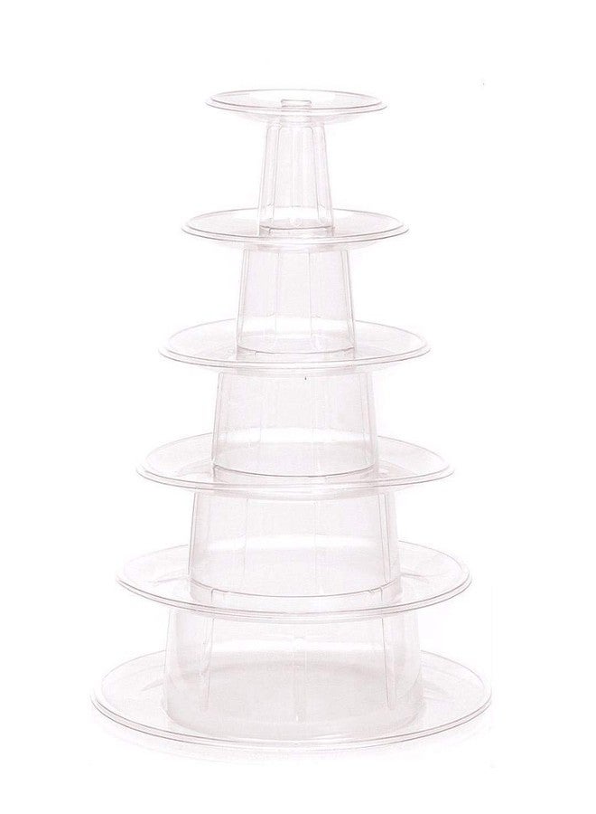 Candora 6 Tiers Round Macaron Tower Cake Stand dessert Display Rack for Wedding Birthday - Image 1