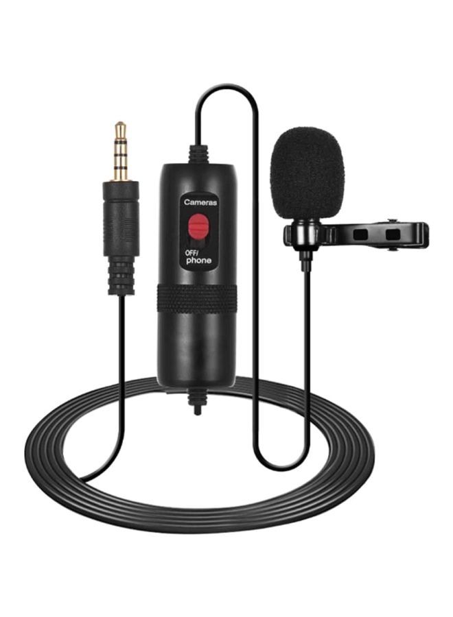 NIBEMINENT Omni Directional Condenser Lavalier Microphone DD2725 Black - Image 1