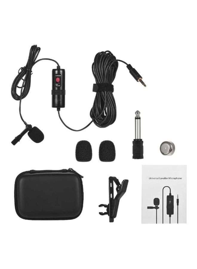 NIBEMINENT Omni Directional Condenser Lavalier Microphone DD2725 Black - Image 2