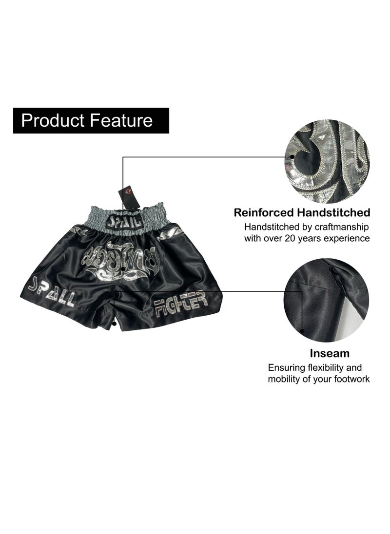Spall Boxing Shorts For Men Muay Thai Shorts For Kicboxing Wrestling Grappling Fight And Cross Training Martial Arts Training Gym Clothing  - Image 4