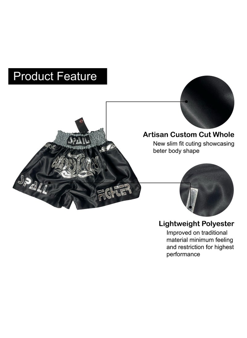 Spall Boxing Shorts For Men Muay Thai Shorts For Kicboxing Wrestling Grappling Fight And Cross Training Martial Arts Training Gym Clothing  - Image 5