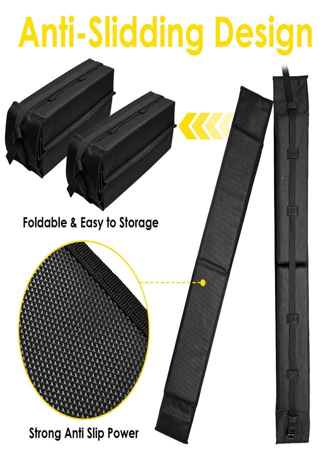 Socpuro Soft Roof Rack Pads for Kayak Surfboard SUP Canoe, Universal Car Roof Rack System with Tie Down Straps - Image 4