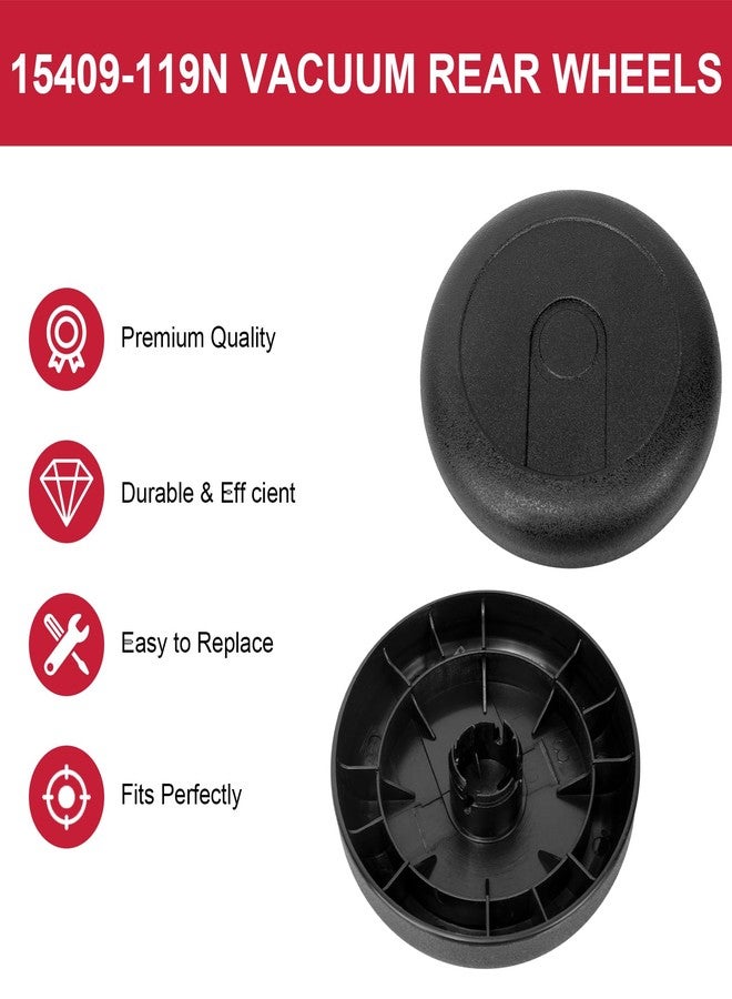 Giokyi 15409-119N Vacuum Rear Wheels for Eureka Mighty Mite 3600 Series Vacuums SC3683, SC3686 and SC3681, Rear Wheels fits Eureka Mighty Mite Parts, 2 Pack - Image 2