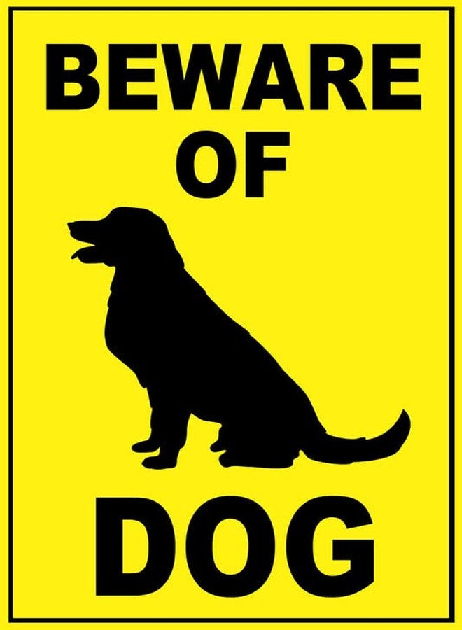 VAAIMAI Beware of Dog Sign Board | 8x12 Inch | UV Printed Waterproof Vinyl | Self-Adhesive PVC Die Cut | No Fade Outdoor Sign | Pack of 1 - Image 1