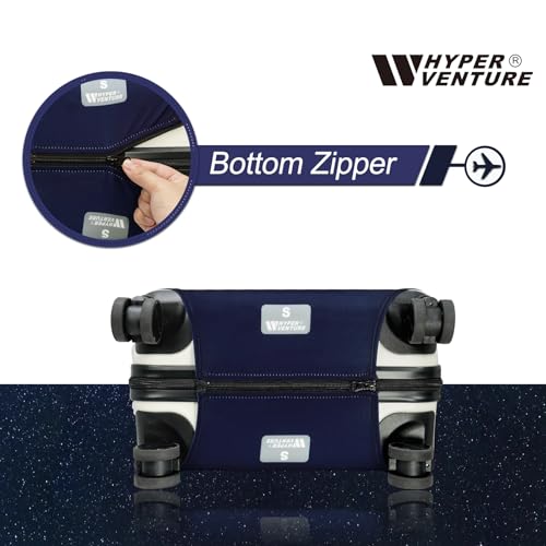 HYPER VENTURE Washable Luggage Cover - Fashion Suitcase Protector Fits 27-30 Inch Luggage (Nightscape, L) - Image 3
