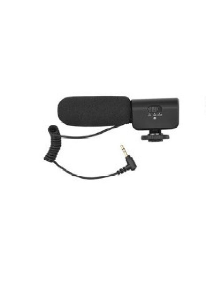 4K Camera DV With Microphone Remote Control Triangle BracKet Handheld Stabilizer Battery Accessories-Color:Microphone (small)  - Image 1