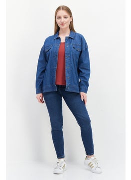 Looney Tunes Women Graphic Print Denim Jacket, Blue  - Image 4