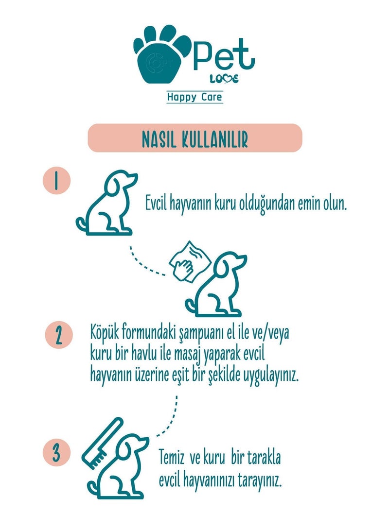 Pet Love Leave-In Strawberry Scented Foaming Shampoo for Cats and Dogs 225ml - Image 5