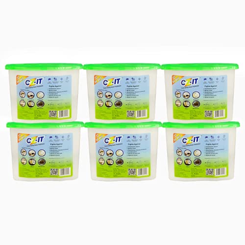 CZ-IT Disposable Moisture Absorber Dehumidifier, Green, 1800 g, Pack of 6 - Image 2