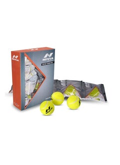 Nivia Light Weight Tennis Cricket Ball | Pack of 12 | Material - Rubber  - Image 1