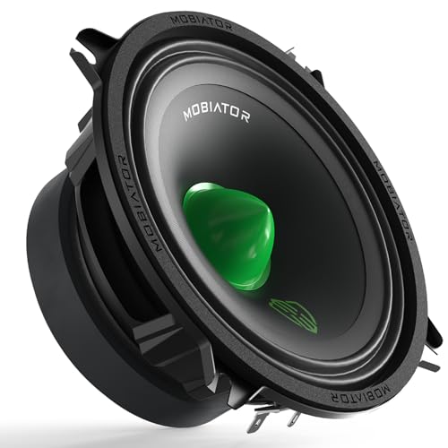 mobiator Midrange Loudspeakers MB-M504 500W Max, 4 Ohms High Efficiency Car Audio Door Speakers for Car or Truck Stereo Sound System-Black (2 Speakers) (MB-M504) - Image 4