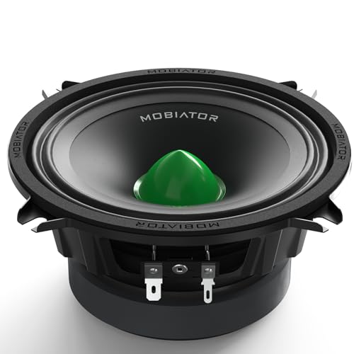 mobiator Midrange Loudspeakers MB-M504 500W Max, 4 Ohms High Efficiency Car Audio Door Speakers for Car or Truck Stereo Sound System-Black (2 Speakers) (MB-M504) - Image 2