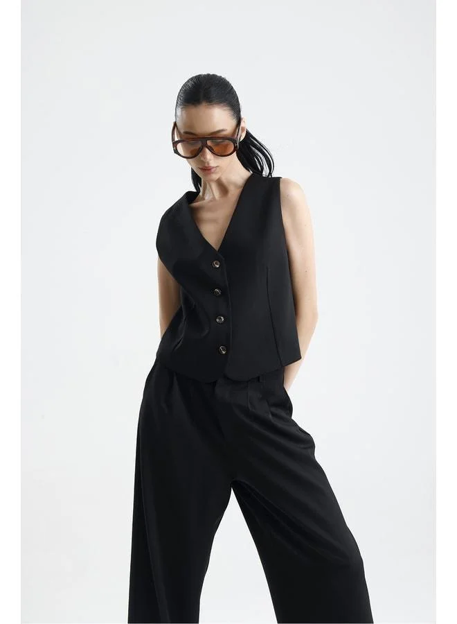GACACOLLECTION SPELLO Front-Buttoned Stylish Vest