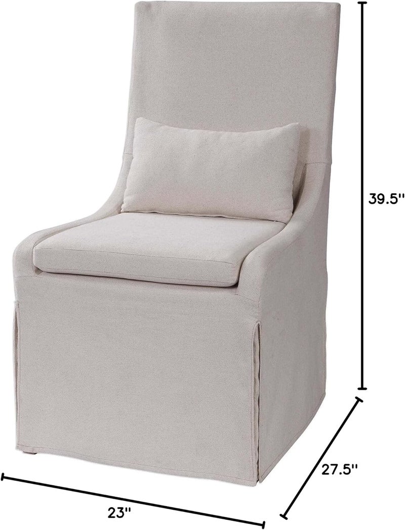 Uttermost Coley  395 inch Armless Chair  - Image 3