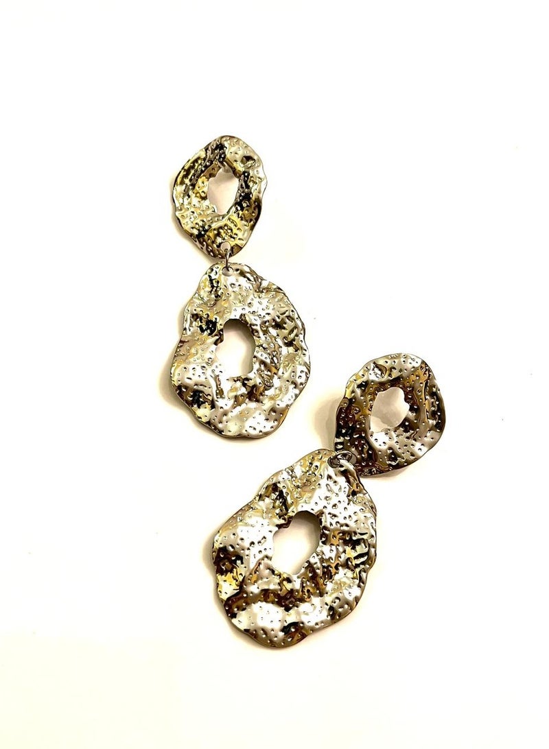 Trio Earrings Hammered Earrings - Image 1