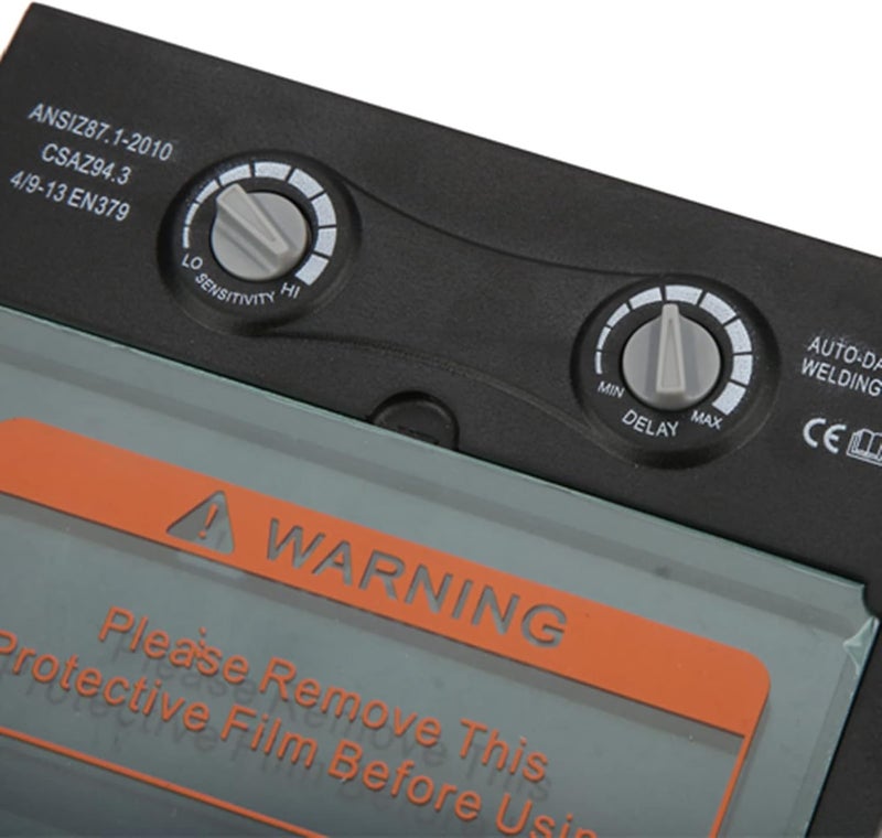 كلاراكو خوذة لحام klarako، عدسة لحام تعتيم تلقائي بالطاقة الشمسية، لوحة عدسة لحام قناع لحام TX500C 4.3 × 3.5 بوصة. - Image 5