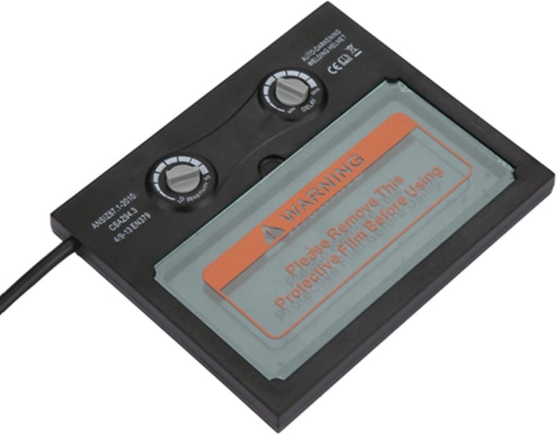 كلاراكو خوذة لحام klarako، عدسة لحام تعتيم تلقائي بالطاقة الشمسية، لوحة عدسة لحام قناع لحام TX500C 4.3 × 3.5 بوصة. - Image 4