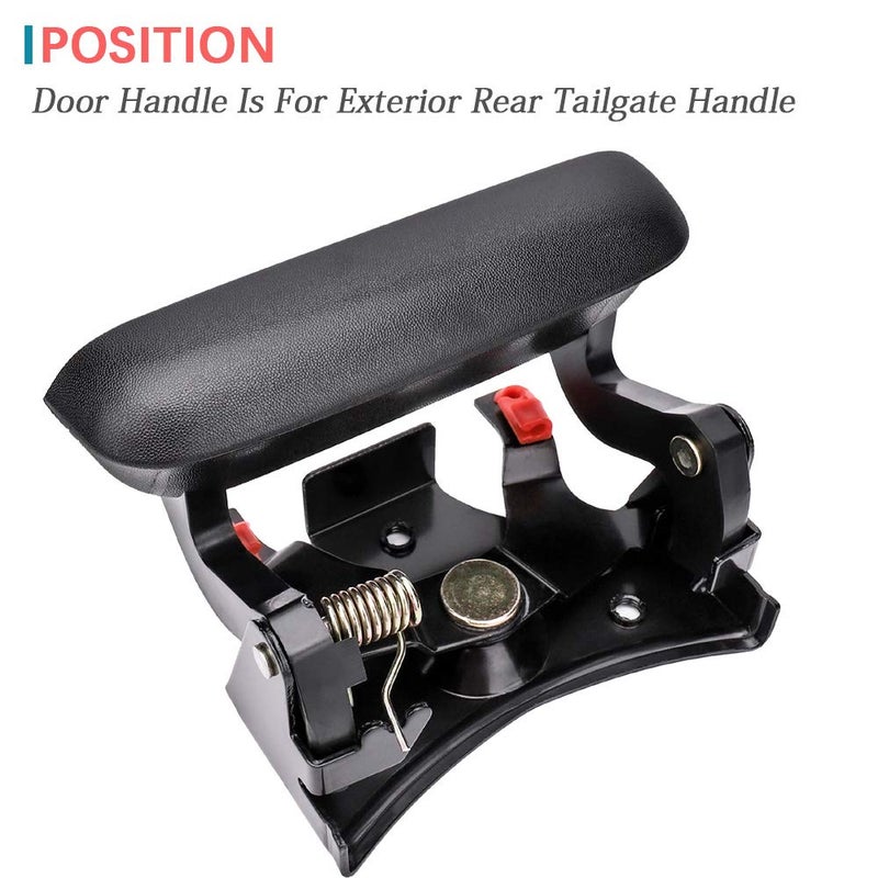 IRONTEK Tailgate Handle Latch and Bezel Trim fit for Chevrolet 1999-2006 Silverado 1500, for GMC 1999-2004 Sierra 2500 Pickup Truck 15997911 15228539 - Image 2