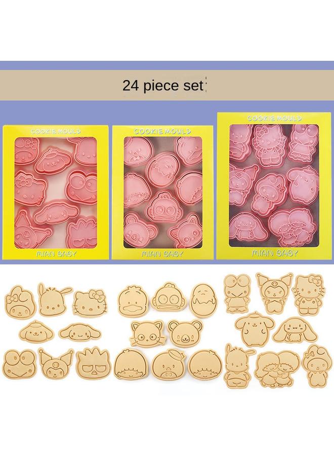 Bluejw Mini Sanrio Cartoon Biscuit Mold Household Three-Dimensional Watermelon Press Cutting Mold Manual Fold Sugar Bakers Boiling - Image 3
