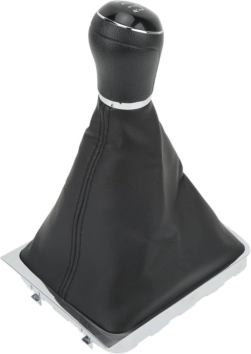 Gear Shift Knob Boot Kit, Manual Transmission, 5 Speed, Black Leather - Durable Materials, Protection, Easy Installation for B6 2005-2010 (5 Speed) - Image 5