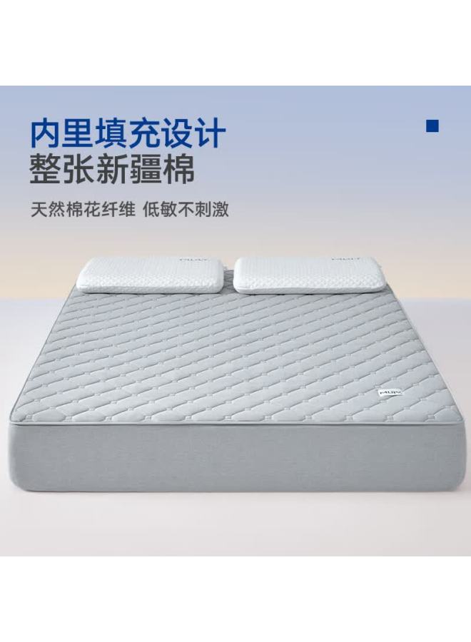 Mlily Fitted Sheet 1.8m X 2m Mattress Protector Cover Class A 100% Cotton Pure Cotton Fitted Sheet Gray