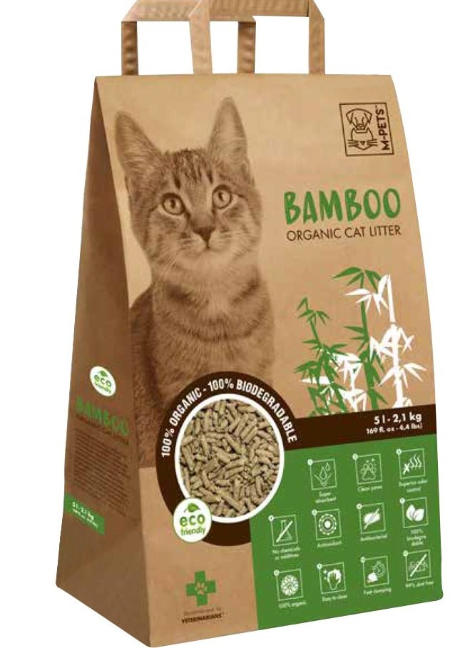 Bamboo Organic & Biodegradable Cat Litter 5L