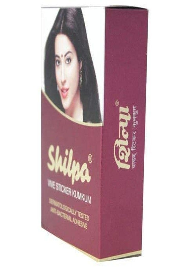 SB Herbal Vive Sticker Kumkum Bindi, Deep Red 6 - Image 2