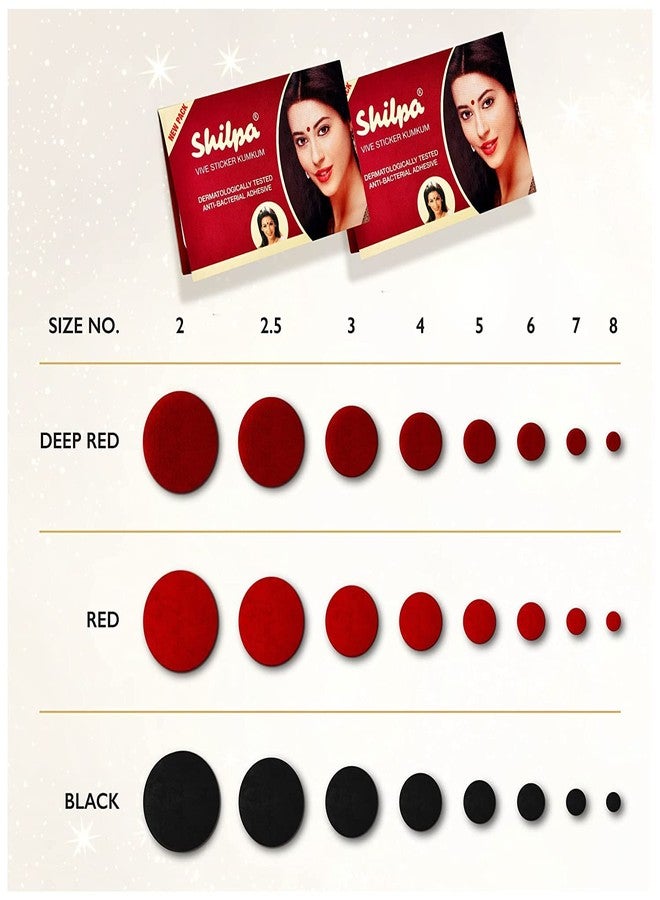 SB Herbal Vive Sticker Kumkum Bindi, Deep Red 6 - Image 5