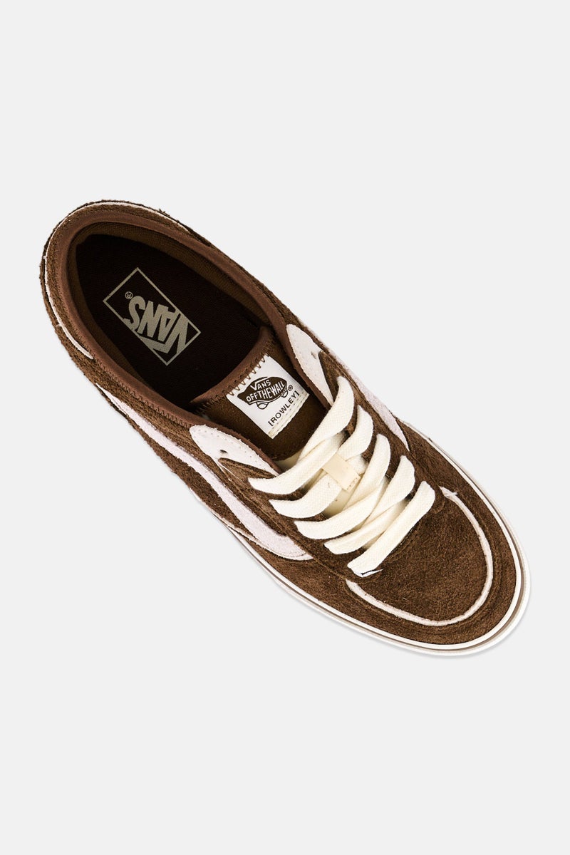 VANS Men Rowley Classic Lace Up Skateboarding Shoes, Brown - Image 2