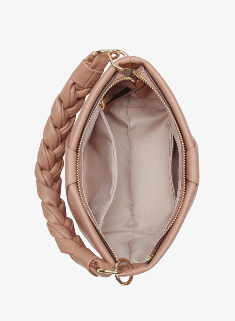 Nine West YENA Logo Detail Braided Strap Shoulder Bag