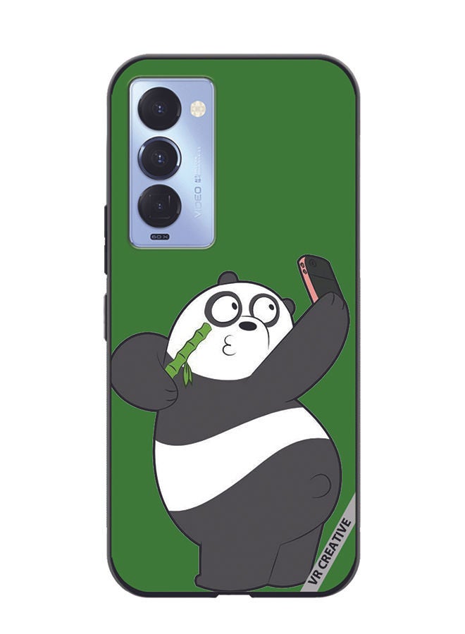 VR CREATIVE Protective Case Cover For Tecno Camon 18/18 P Panda With Phone Design Multicolour - Image 1